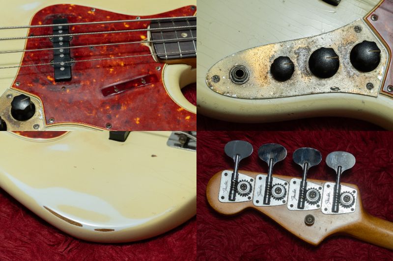 【used】Fender / 1965~1966 Jazz Bass Olympic White(Body Refinish) 4.075kg #222801【GIB Yokohama】