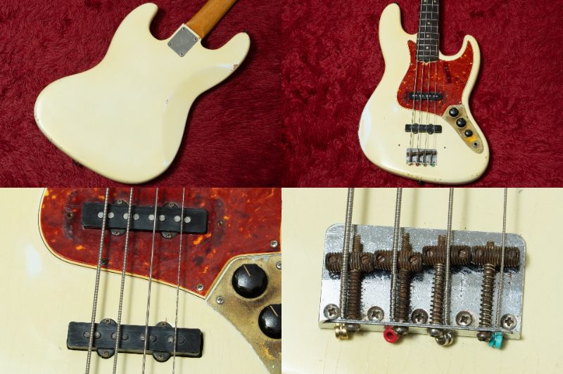 【used】Fender / 1965~1966 Jazz Bass Olympic White(Body Refinish) 4.075kg #222801【GIB Yokohama】