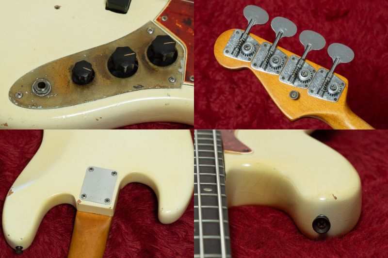 【used】Fender / 1965~1966 Jazz Bass Olympic White(Body Refinish) 4.075kg #222801【GIB Yokohama】