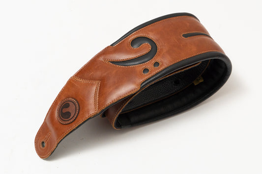 【used】ERGOSTRAPS / Padded FA 4"" Brown / Black regular【GIB Yokohama】