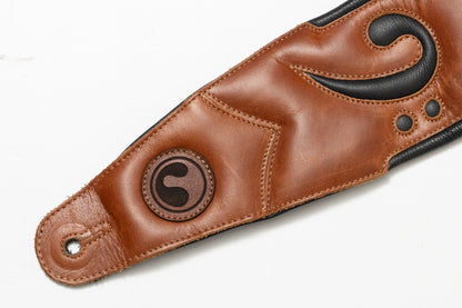 【used】ERGOSTRAPS / Padded FA 4"" Brown / Black regular【GIB Yokohama】