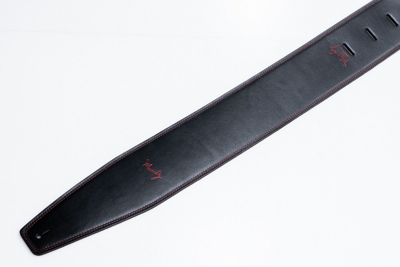 【new】Moody Straps / 4.0 Inch Black/Red Leather Long Tail【GIB Yokohama】