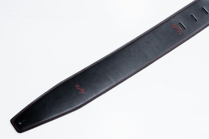 【new】Moody Straps / 4.0 Inch Black/Red Leather Long Tail【GIB Yokohama】
