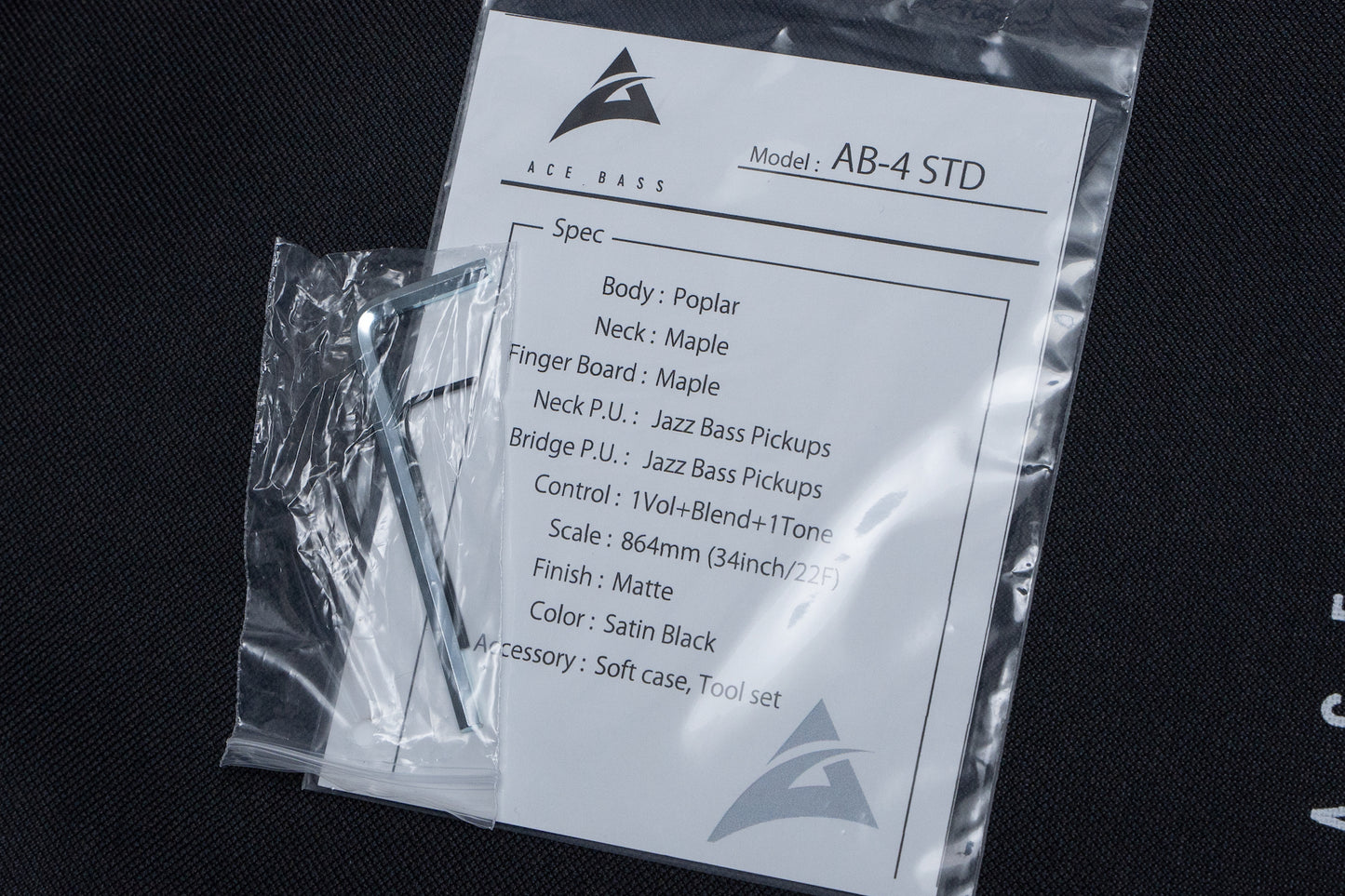【new】Ace Bass / AB4-STD Black 3.835kg #AB-25041【GIB Yokohama】