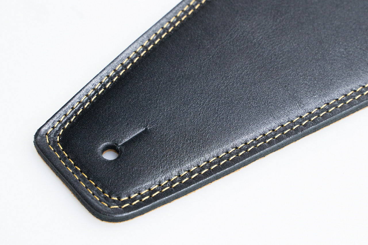 【new】Moody Straps / 4.0 Inch Black/Tobacco Leather Standard Tail 【GIB Yokohama】