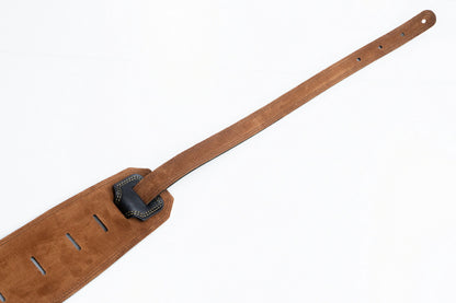 【new】Moody Straps / 4.0 Inch Black/Tobacco Suede Long Tail 【GIB Yokohama】
