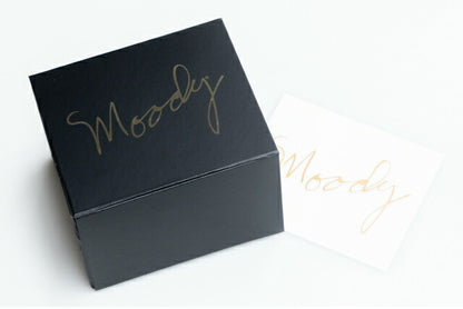 【new】Moody Straps / 4.0 Inch Black/Tobacco Leather Long Tail 【GIB Yokohama】