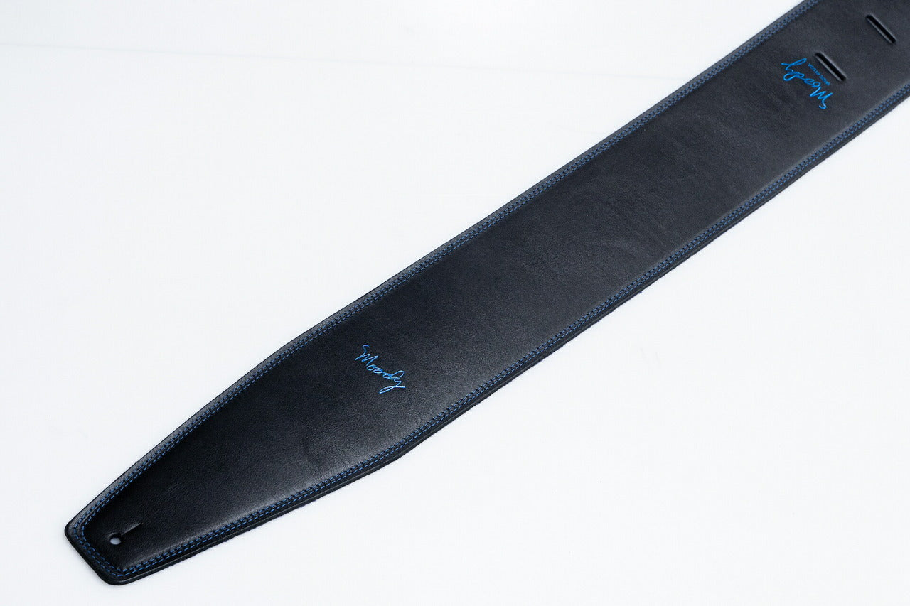【new】Moody Straps / 4.0 Inch Black/Blue Suede Standard Tail 【GIB Yokohama】