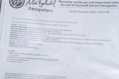 【new】AV BASSES / AVS6 4.755kg #2024-20【GIB Yokohama】