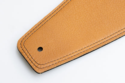 【new】Moody Straps / 4.0 Inch Black/Tobacco Leather Long Tail 【GIB Yokohama】