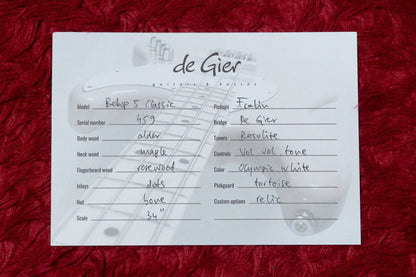 【new】De Gier / Bebop 5 Classic Olimpic White Aged 4.010kg #459【GIB Yokohama】