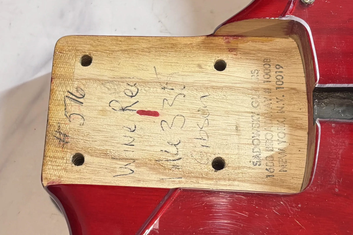 【used】Sadowsky NYC / PJ Bass 4st Wine Red 1992～1993 3.995kg #1608【GIB Yokohama】