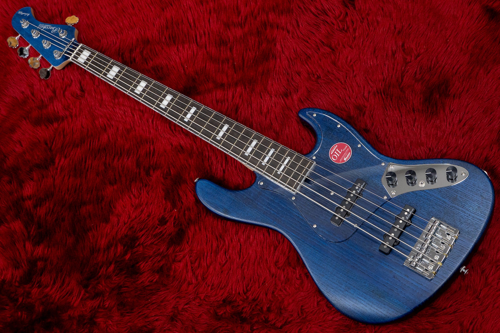 Bacchus Woodline 517 カタログ掲載品 jazz bass new】Bacchus / WOODLINE 517AC/E BLU OIL Hand Made Series #140783