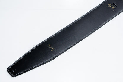 【new】Moody Straps / 4.0 Inch Black/Cream Suede Standard Tail 【GIB横浜】