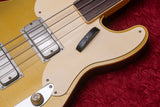【used】Bruno Guitars / TELEBIRD BASS FL Brass Powder Gold 4.680kg #none【GIB Yokohama】