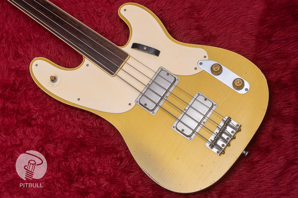 【used】Bruno Guitars / TELEBIRD BASS FL Brass Powder Gold 4.680kg #none【GIB Yokohama】