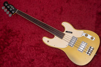 【used】Bruno Guitars / TELEBIRD BASS FL Brass Powder Gold 4.680kg #none【GIB Yokohama】