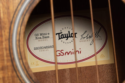 【new】Taylor / GS Mini-e Koa Bass Koa 1.825kg #2203046283【GIB Yokohama】