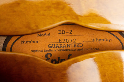 【used】Epiphone / EB-2 Sunburst 1988 4.130kg #87072【Consignment】【GIB Yokohama】