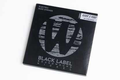 【new】Warwick / Black Label Bass String Set for 6st Nickel 025/135【GIB Yokohama】