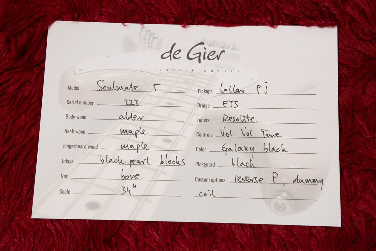 【new】De Gier / Soulmate 5 PJ Galaxy Black 4.180kg #223【GIB Yokohama】