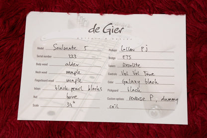 【new】De Gier / Soulmate 5 PJ Galaxy Black 4.180kg #223【GIB Yokohama】