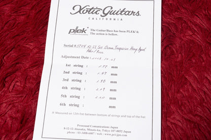 【new】Xotic / XJ-1T 5st OTM Heavy Aged Alder/R/MH B-Style Bridge/Lolipop Key 4.54kg #3704【GIB Yokohama】