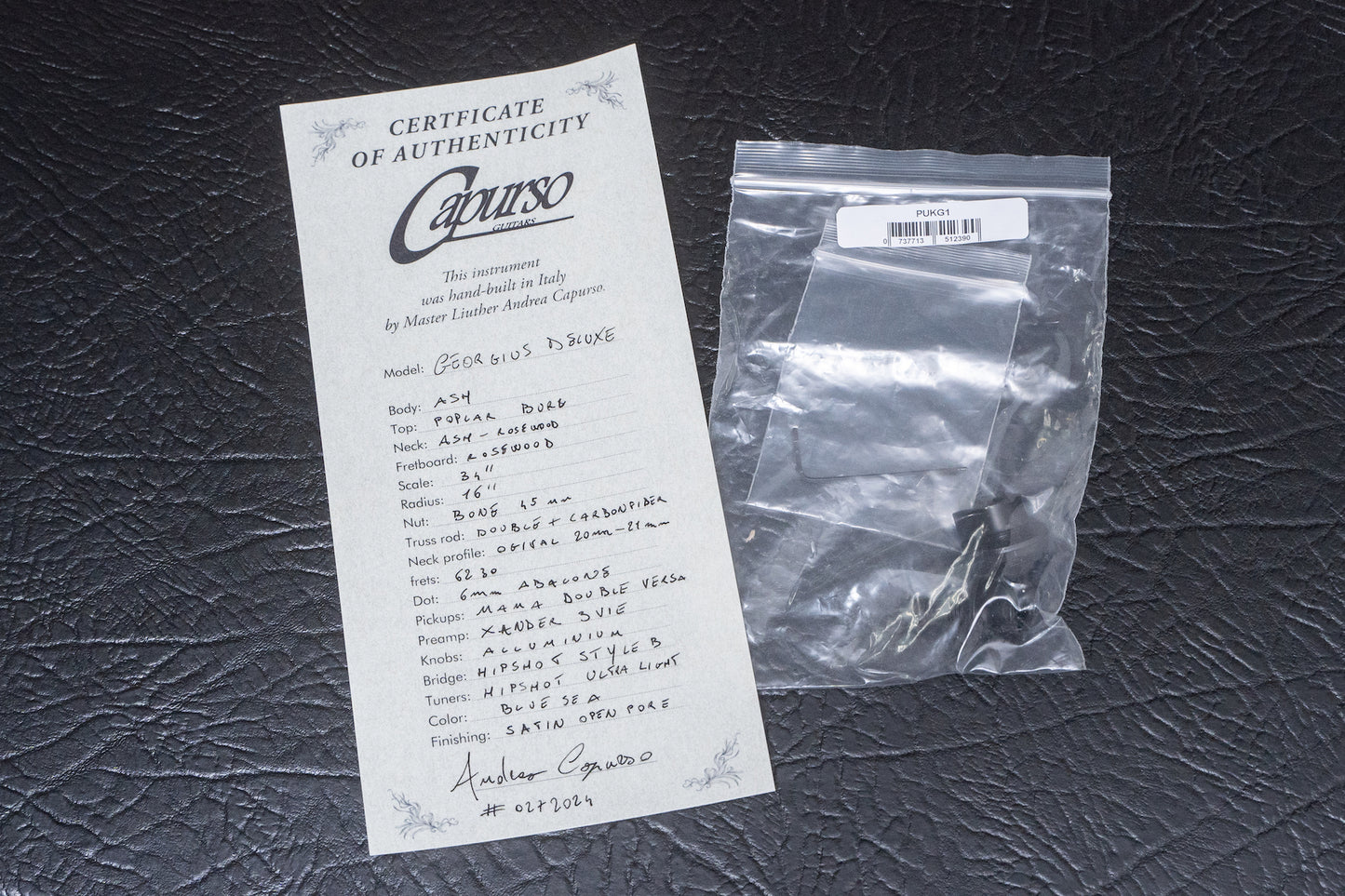 【new】Capurso Guitars / Georgius Deluxe 5st 3.910kg【GIB Yokohama】