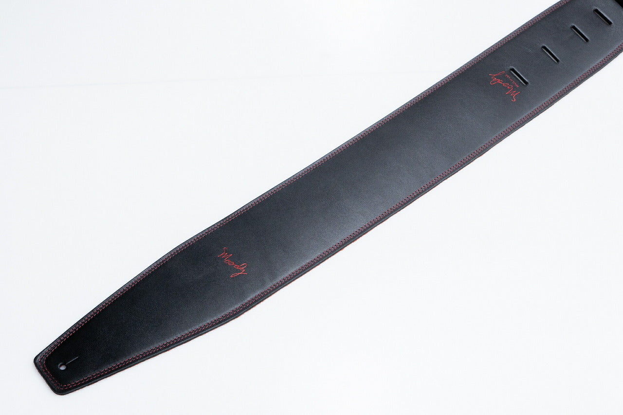 【new】Moody Straps / 4.0 Inch Black/Red Suede Standard Tail【GIB Yokohama】