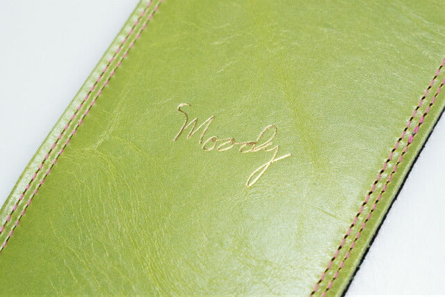 【new】Moody Straps / 4.0 Inch Kiwi/Pink Suede Standard Tail 【GIB Yokohama】