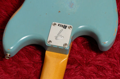 【used】Fender / JMJ Road Worn Mustang Bass Faded Daphne Blue 2021 3.620kg #MX21529611【GIB Yokohama】