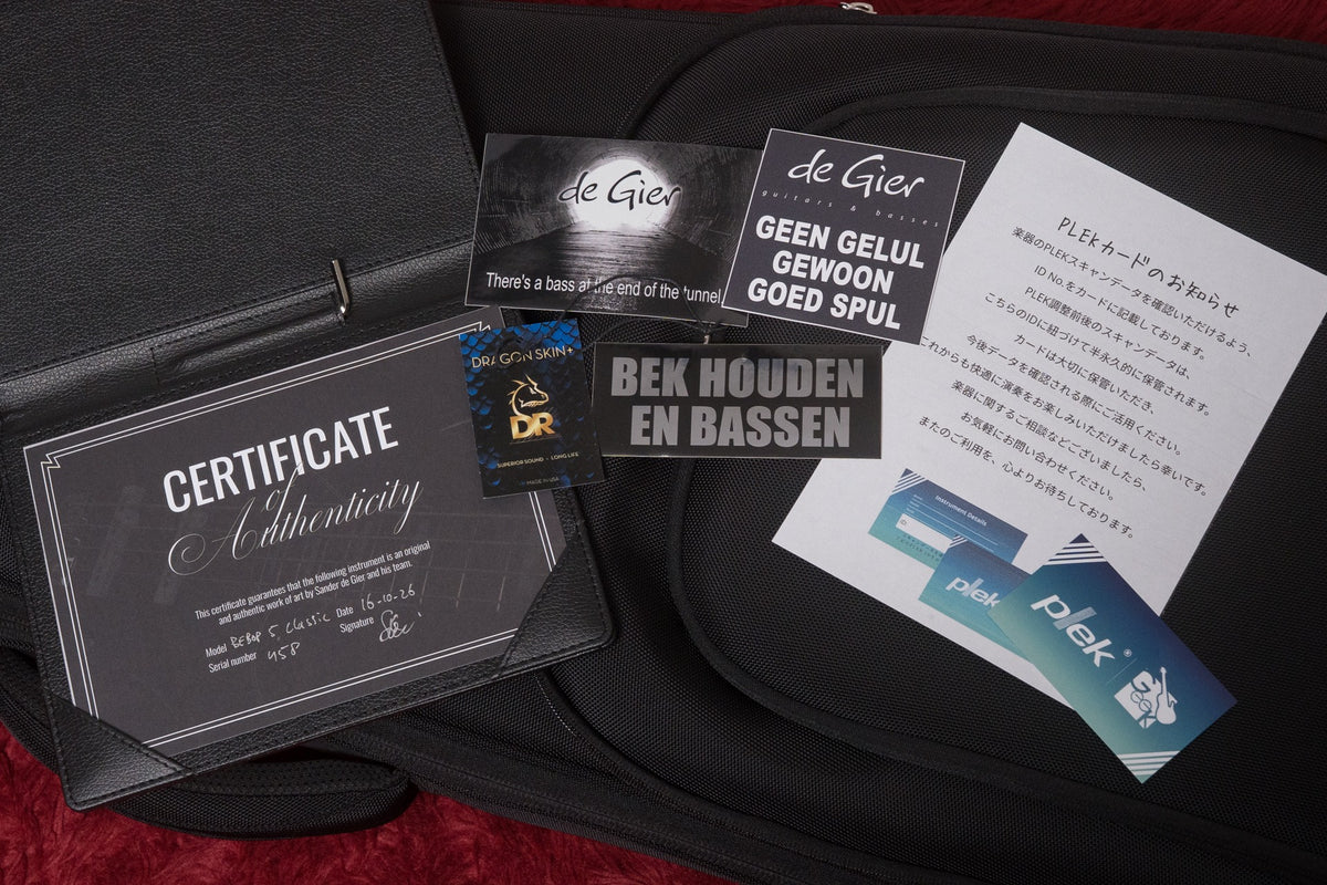 【new】De Gier / Bebop 5 Classic Sunburst Relic 4.000kg #458【GIB Yokohama】