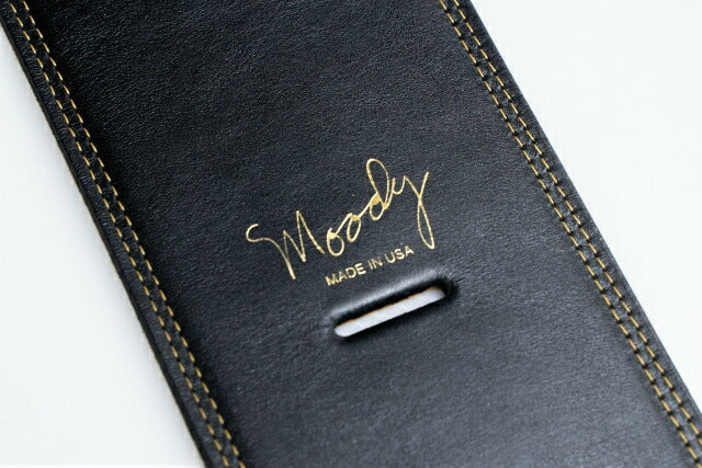 【new】Moody Straps / 4.0 Inch Black/Tobacco Leather Long Tail 【GIB Yokohama】