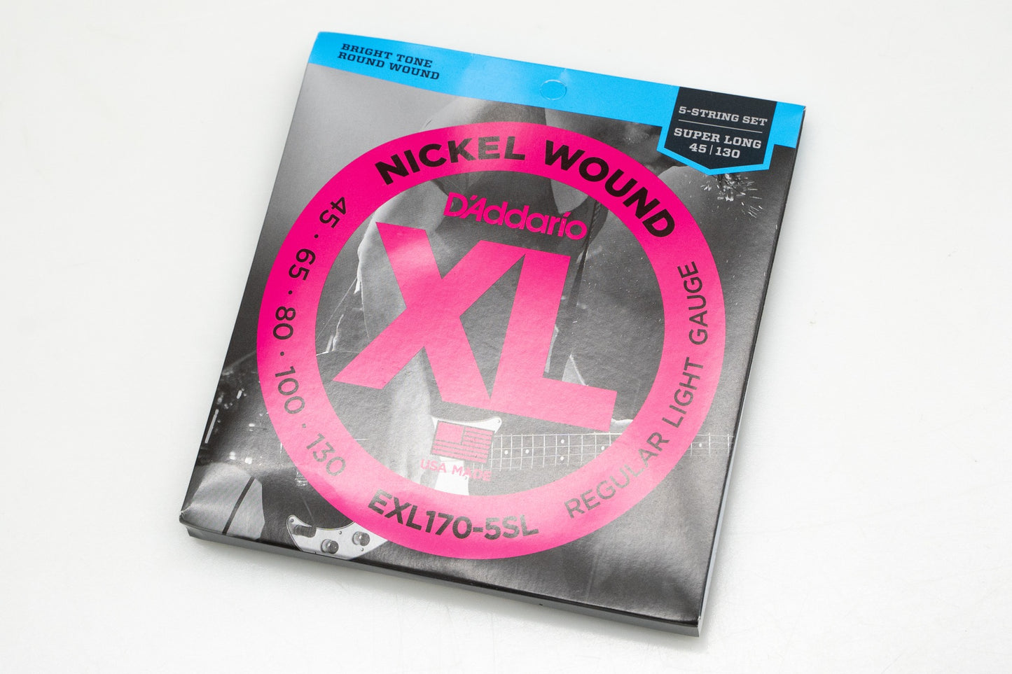 【new】D'Addario / EXL170-5SL Nickel Wound 5-String Bass Light 45-130 Super Long(35") 【GIB Yokohama】