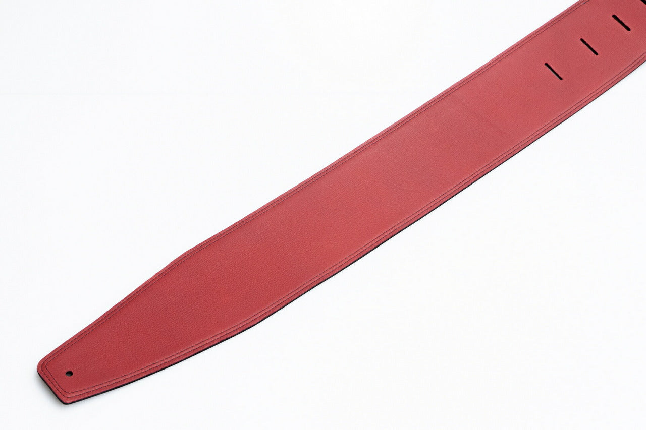 【new】Moody Straps / 4.0 Inch Black/Red Leather Standard Tail 【GIB横浜】