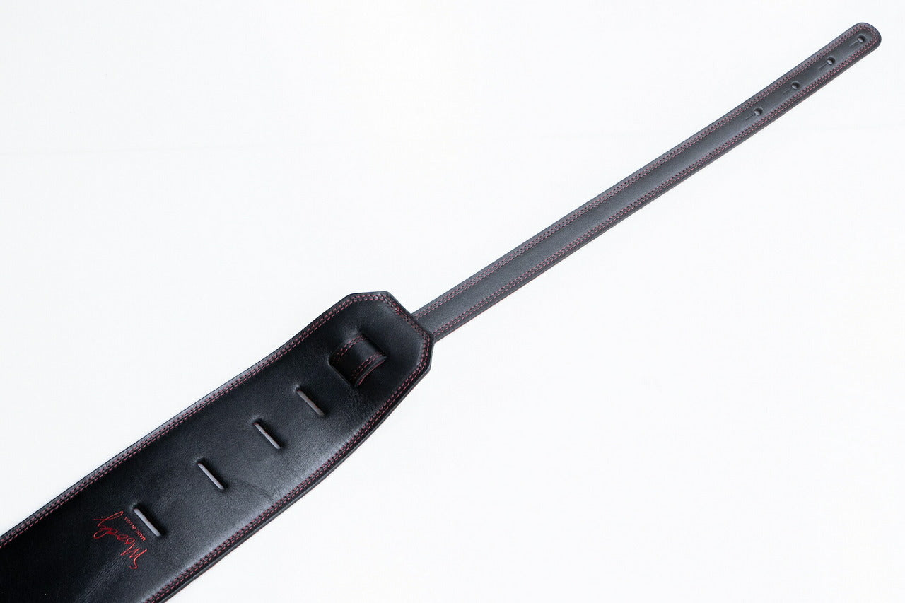 【new】Moody Straps / 4.0 Inch Black/Red Leather Long Tail【GIB Yokohama】