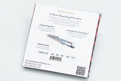 【new】DR STRINGS / DRAGON SKIN+ Stainless for 5 st Bass DBS5-40 LIGHT (40-120)【GIB Yokohama】