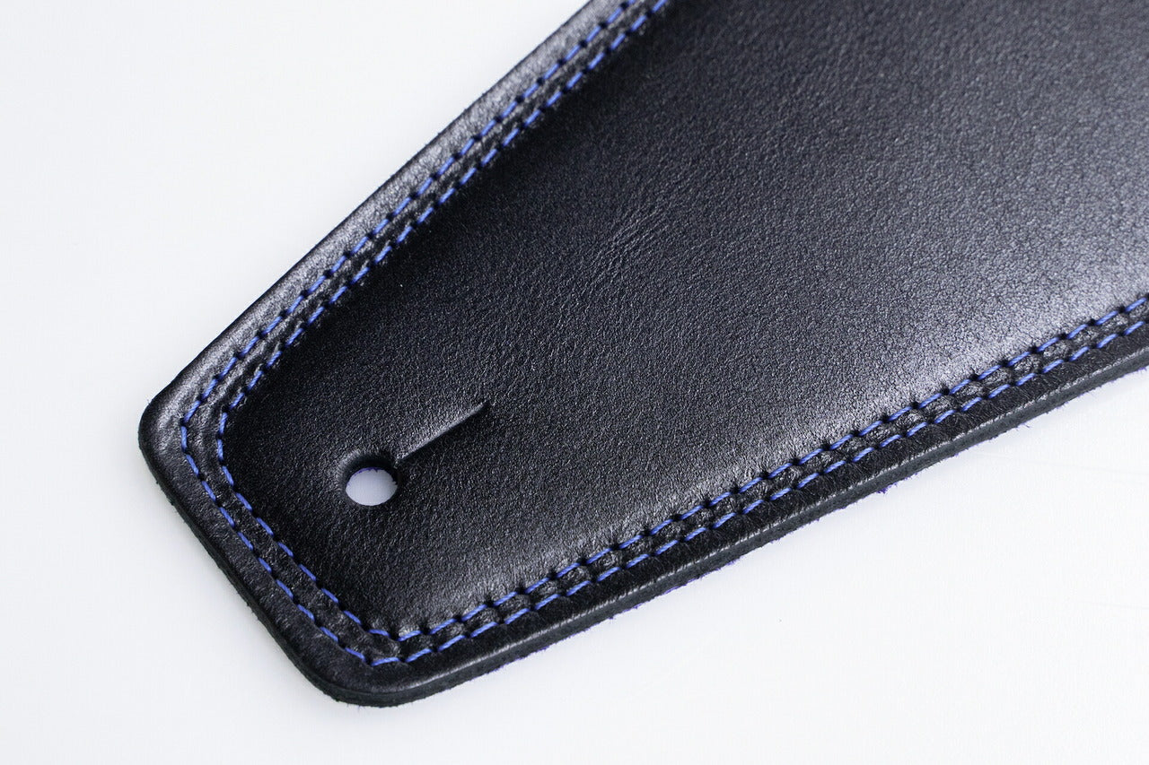 【new】Moody Straps / 4.0 Inch Black/Blue Suede Standard Tail 【GIB Yokohama】