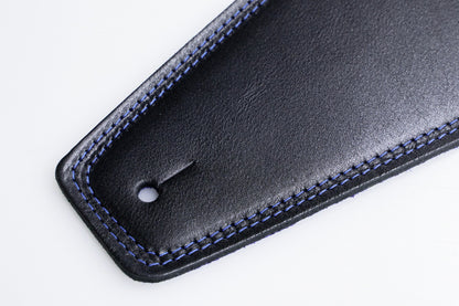 【new】Moody Straps / 4.0 Inch Black/Blue Suede Standard Tail 【GIB Yokohama】