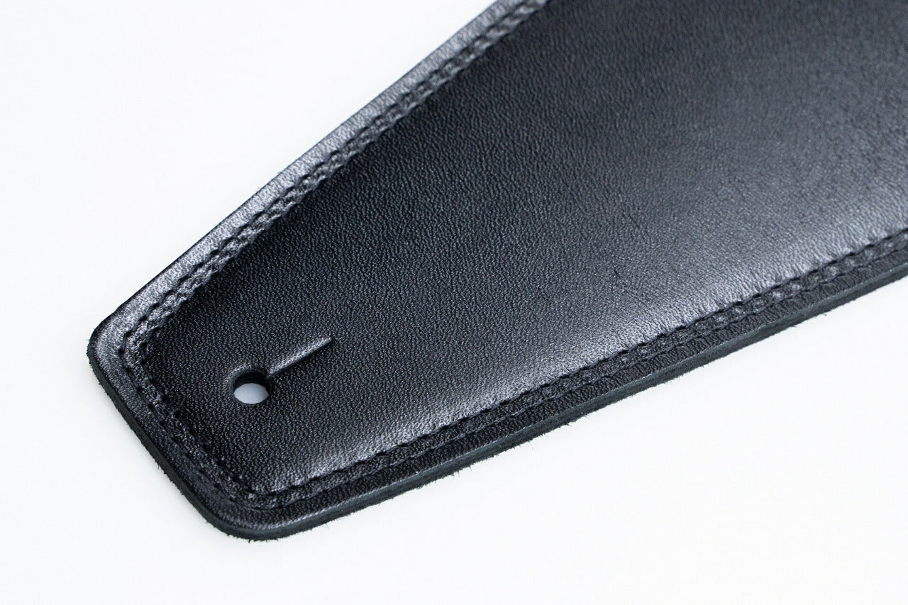 【new】Moody Straps / 4.0 Inch Black/Black Leather Standard Tail 【GIB Yokohama】