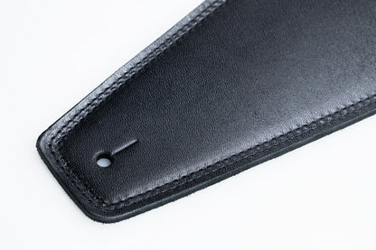 【new】Moody Straps / 4.0 Inch Black/Black Leather Standard Tail 【GIB Yokohama】