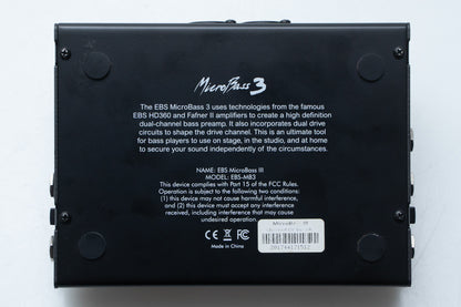 【used】EBS / MICRO BASS 3 Bass Preamp【GIB Yokohama】
