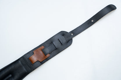 【used】ERGOSTRAPS / Padded FA Whisky Brown / Black details 4"" FA401-br-bk short【GIB Yokohama】