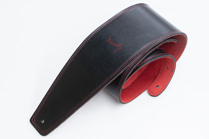 【new】Moody Straps / 4.0 Inch Black/Red Suede Standard Tail【GIB Yokohama】