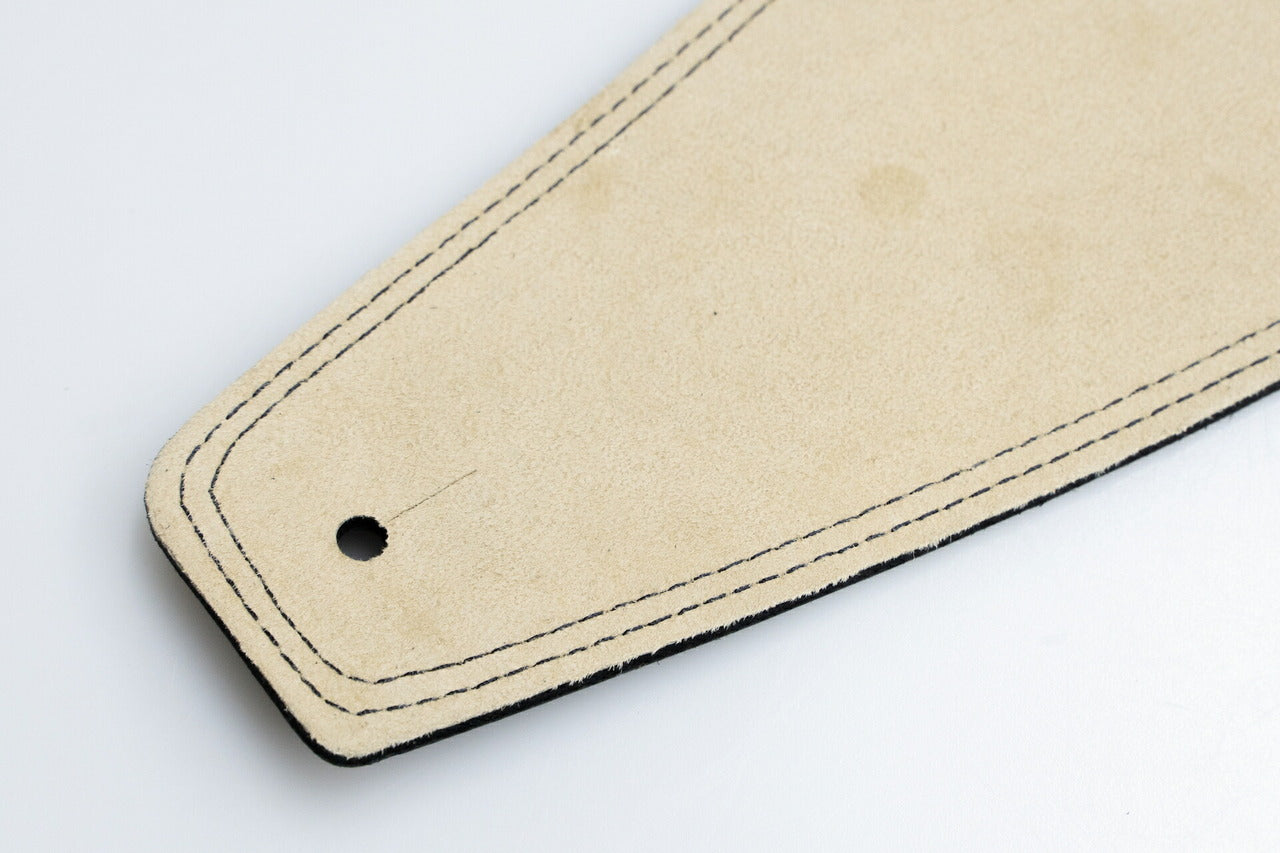 【new】Moody Straps / 4.0 Inch Black/Cream Suede Standard Tail 【GIB横浜】