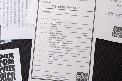 【new】Freedom Custom Guitar Research / C.S.R.S.JB BGM1 4.245kg #1817L【GIB Yokohama】