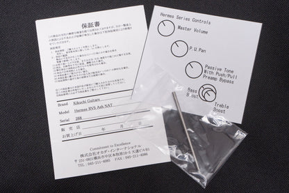 【new】Kikuchi Guitars / Hermes RV5 Ash NAT 4.235kg #268【GIB Yokohama】