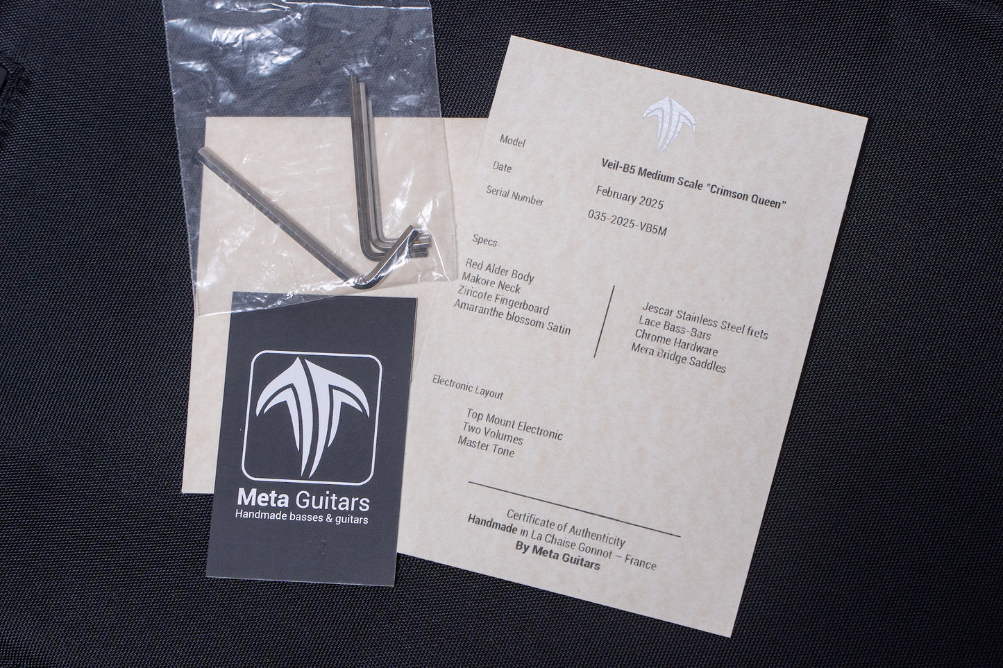 【new】meta guitars / Veil-B5 Midscale "Crimson Queen" 3.670kg【GIB Yokohama】