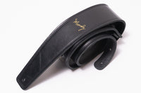 【new】Moody Straps / 2.5 Inch  Black / Black  Leather Standard Tail【GIB Yokohama】