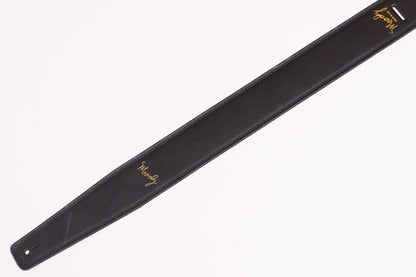 【new】Moody Straps / 2.5 Inch Black / Black Leather Standard Tail【GIB Yokohama】